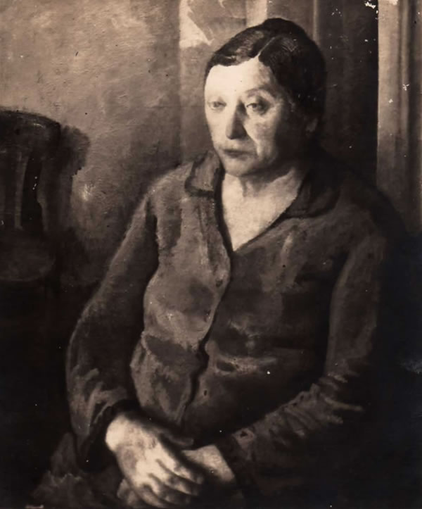 Ritratto della mamma, 1930-’31, olio, esposta Prima Quadriennale Nazionale di Roma (1931)